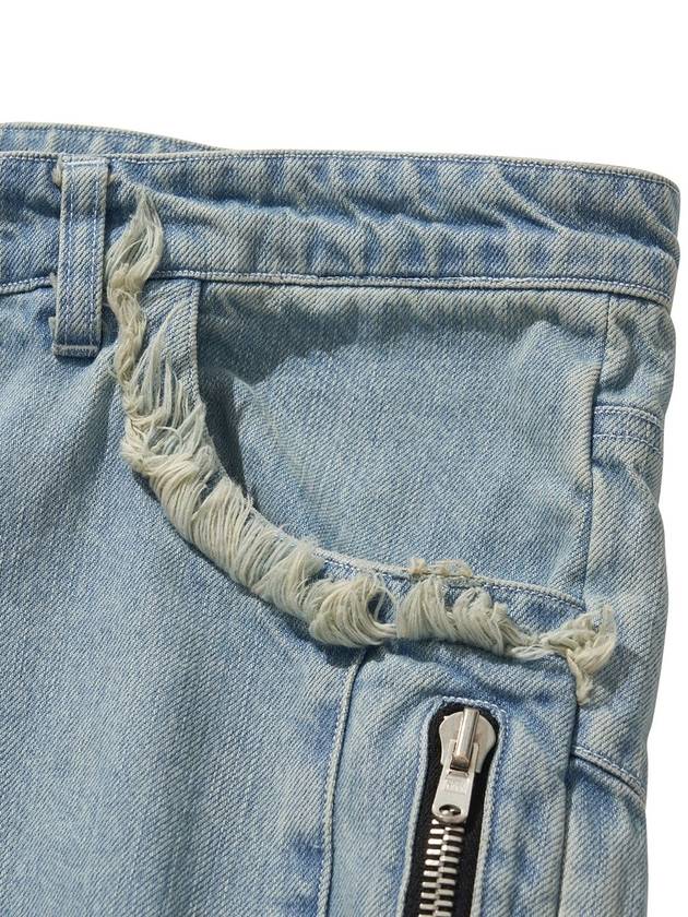 DENIM BIKER BAGGY PANTS BULE - LIBERE - BALAAN 4