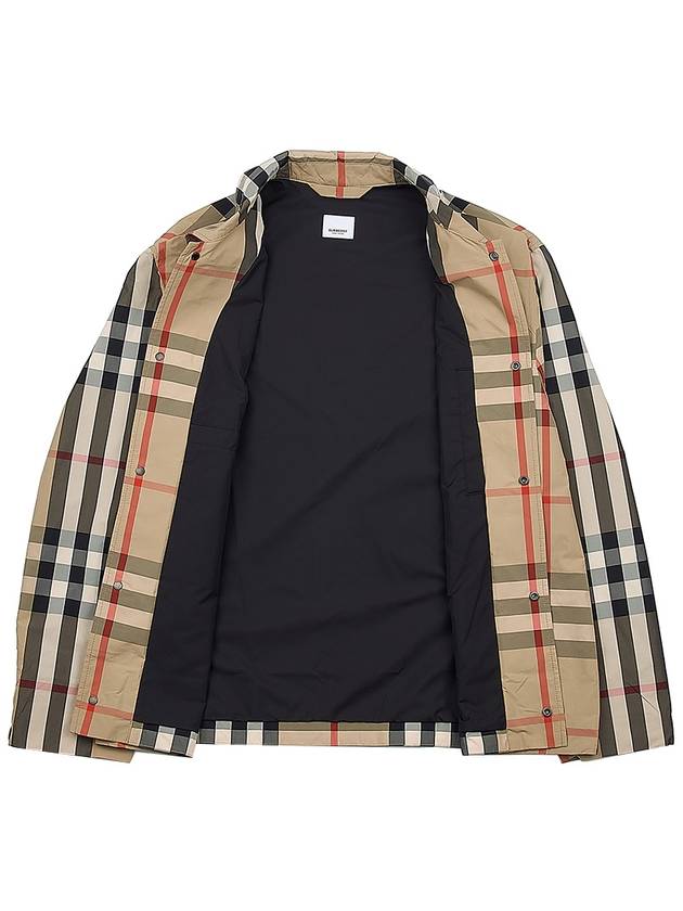 Check Nylon Jacket Beige - BURBERRY - BALAAN 11