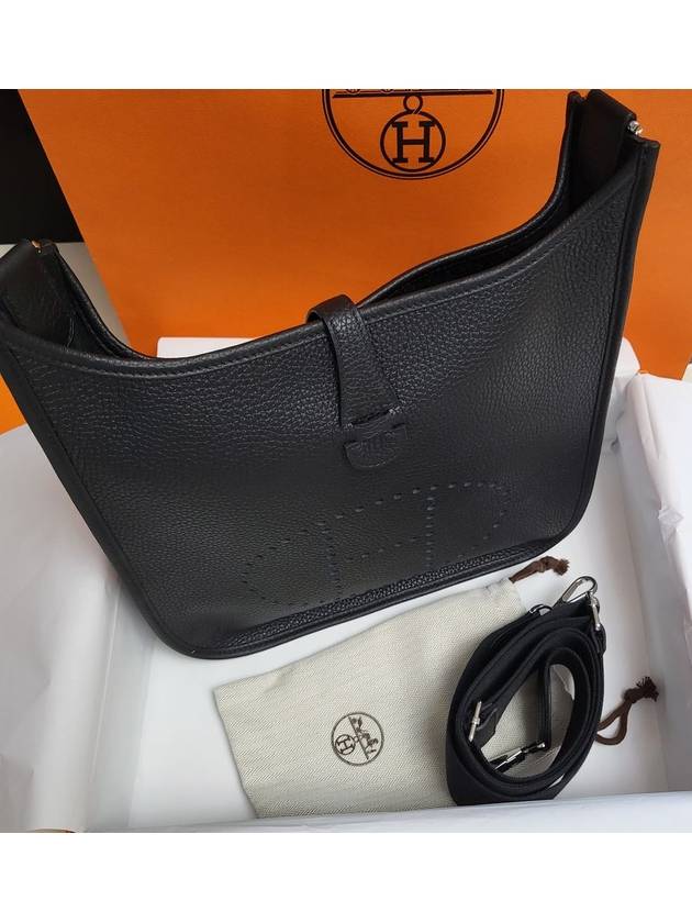 Evelyne 29 Cross Bag Black - HERMES - BALAAN 8