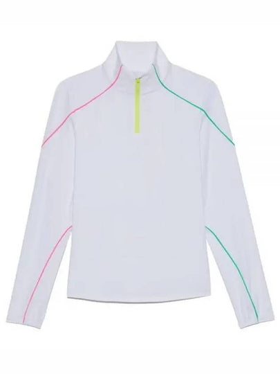 Women'S Sun Shield Quarter Zip Long Sleeve T-Shirt White - G/FORE - BALAAN 2