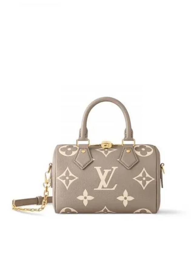 Speedy Bandouliere 20 Monogram Empreinte Leather Tote Bag Grey - LOUIS VUITTON - BALAAN 2