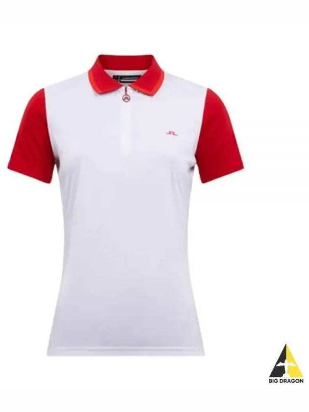 Women's Antonia Golf PK Shirt White - J.LINDEBERG - BALAAN 2