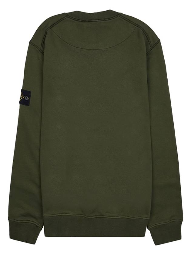 Compass Patch Crew Neck Sweatshirt Olive - STONE ISLAND - BALAAN 3