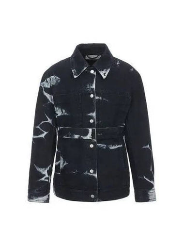 Bleached Denim Shirt Black 0105105430 - DRIES VAN NOTEN - BALAAN 1