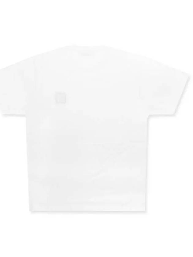 Logo Patch Short Sleeve T-Shirt White - STONE ISLAND - BALAAN 3