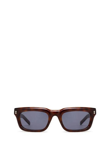 Eyewear Logo Rectangular Frame Sunglasses Dark Havana - GUCCI - BALAAN 1