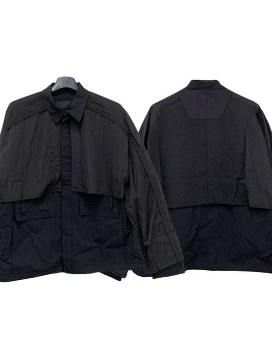 Nylon Hidden Coach Shirt Black JC3964P545 - JUUN.J - BALAAN 1