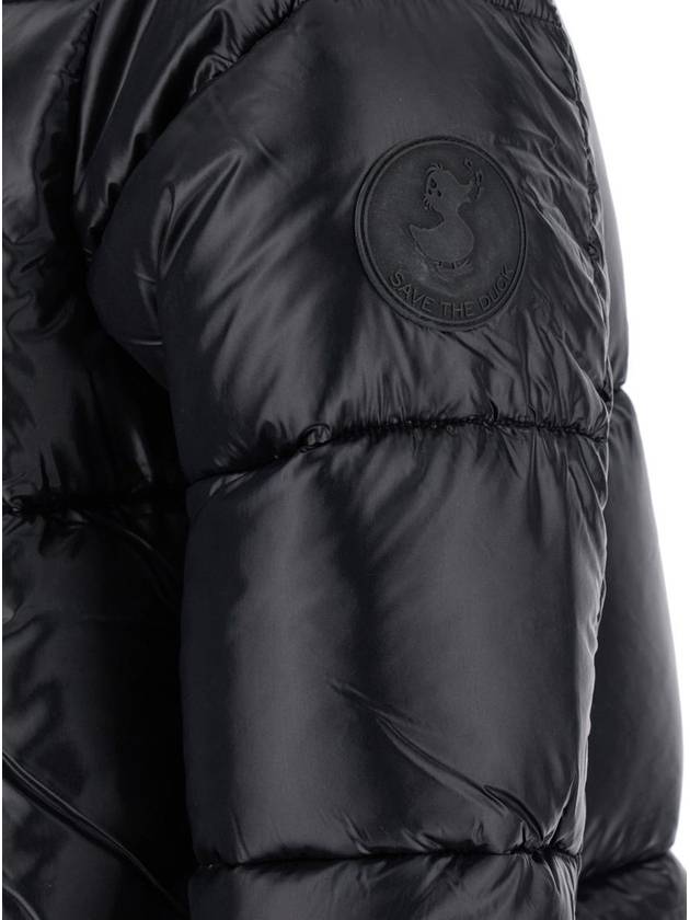 'Isabel' Black Oversized Down Jacket With Hood In Nylon Woman - SAVE THE DUCK - BALAAN 3