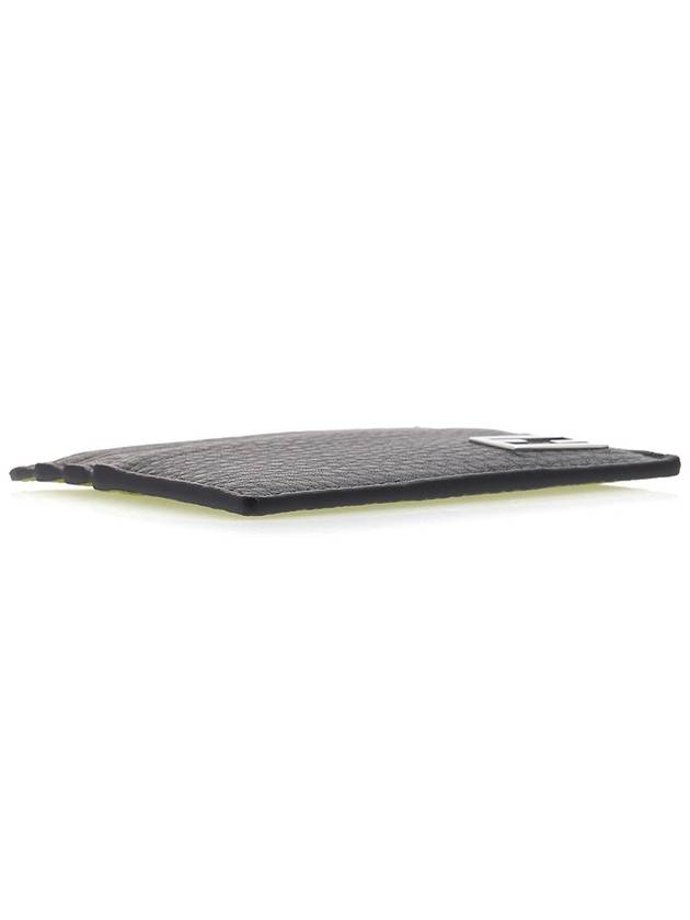 Baguette Leather Card Wallet Grey - FENDI - BALAAN 6