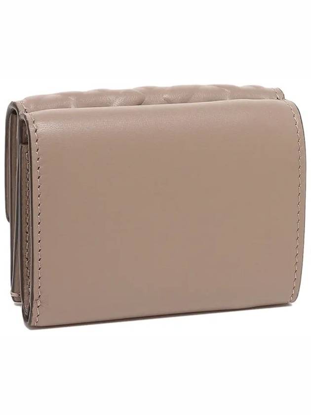 FF Baguette Flap Card Half Wallet Beige - FENDI - BALAAN 4