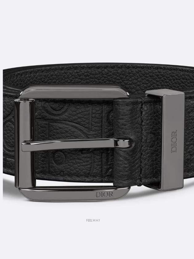 Belt Black Dior Gravity Leather 35mm - DIOR - BALAAN 4