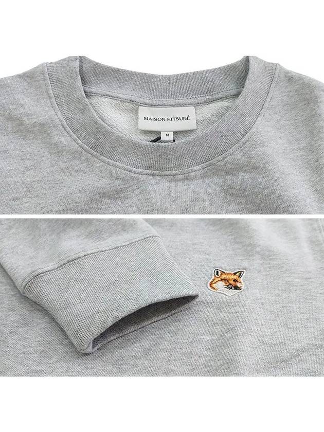 Fox Head Patch Regular Sweatshirt Light Grey Melange - MAISON KITSUNE - BALAAN 5