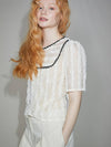 Arles Layer Lace Blouse Cream - SORRY TOO MUCH LOVE - BALAAN 1