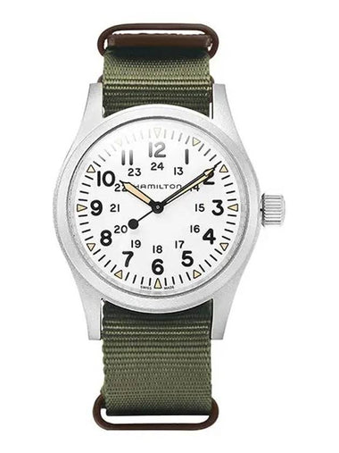 Khaki Field Mechanical Nato Watch Green - HAMILTON - BALAAN 1