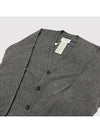 Cashmere Back Stitch Cardigan Grey - MAISON MARGIELA - BALAAN 3