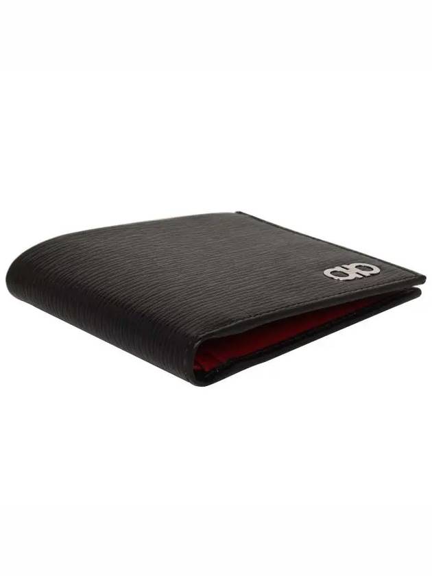 Gancini Half Wallet Black - SALVATORE FERRAGAMO - BALAAN 4