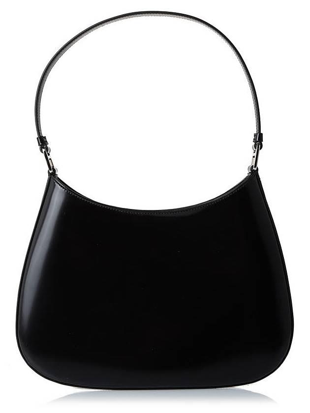 Triangular Logo Cleo Brushed Leather Shoulder Bag Black - PRADA - BALAAN 4