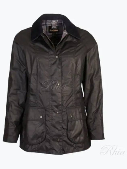 Beadnell Wax Zip-up Jacket Black - BARBOUR - BALAAN 2