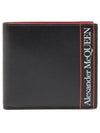 Men's Logo Printed Leather Half Wallet Black - ALEXANDER MCQUEEN - BALAAN 2