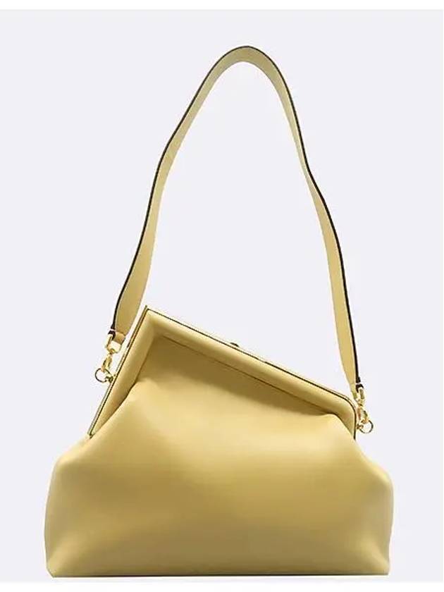 8BP127 Beige color leather gold plated F decoration first medium bag - FENDI - BALAAN 2