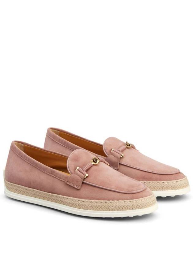 Tod'S Suede Slipper Loafers With Double T Ring Accessory Shoes - TOD'S - BALAAN 2