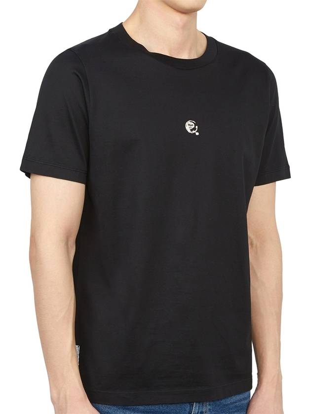 Shadow Project Logo Short Sleeve T-Shirt Black - STONE ISLAND - BALAAN 4