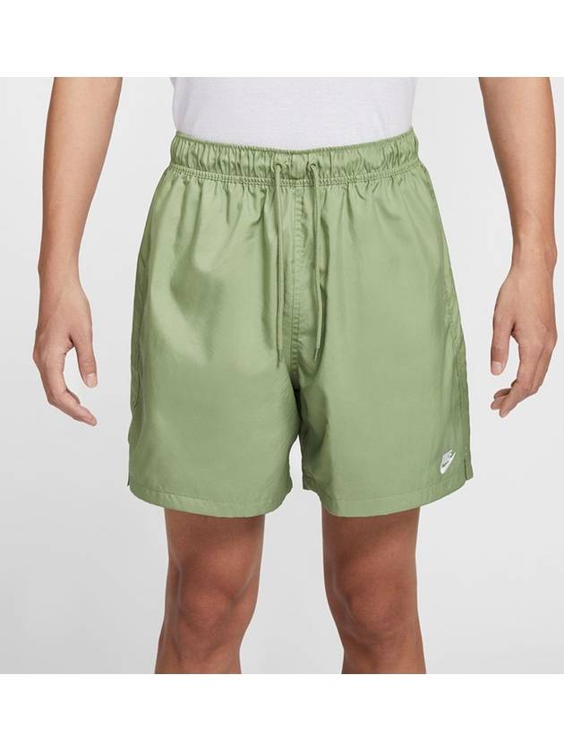 Club Woven Flow Shorts Oil Green - NIKE - BALAAN 2