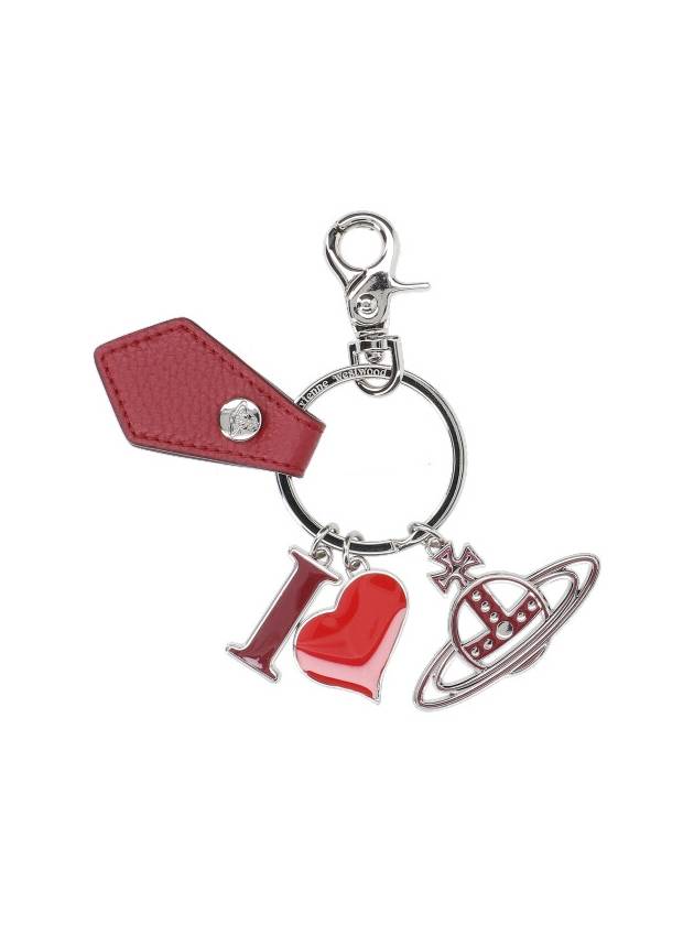 I Love ORB Keyring Silver Red - VIVIENNE WESTWOOD - BALAAN 2