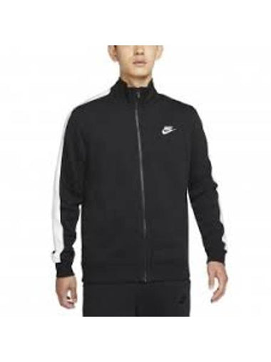 Sportswear Club Zipper Track Jacket Black - NIKE - BALAAN 1