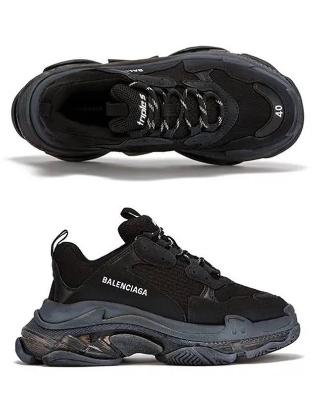 Triple S Sneakers Clear Sole Black - BALENCIAGA - BALAAN 2