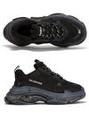 Triple S Sneakers Clear Sole Black - BALENCIAGA - BALAAN 3