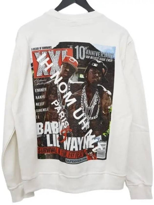 NCW19217 081 Lil Wayne Printing Sweatshirt White - IH NOM UH NIT - BALAAN 2