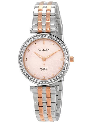 Citizen Quartz Crystal Pink Dial Ladies Watch ER0218-53X - CITIZEN - BALAAN 1