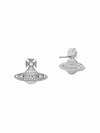 Mini Bas Relief Earrings Silver - VIVIENNE WESTWOOD - BALAAN 3