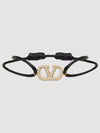 5W2J0F81 YAB 32U Garavani V logo cotton bracelet - VALENTINO - BALAAN 2