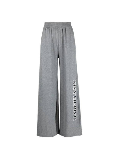 Logo Cotton Wide Pants Grey - MAISON MARGIELA - BALAAN 1