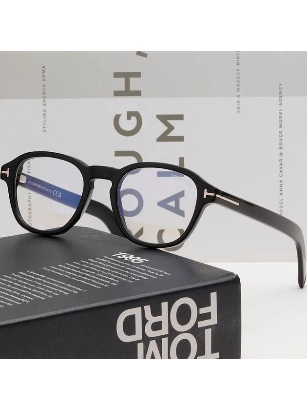 Blue light blocking glasses frame TF5821B 001 square horn frame vision protection - TOM FORD - BALAAN 2