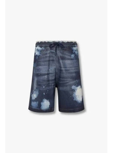 Men s Multi Washed Track Denim Shorts D BOXY Dark Indigo - DIESEL - BALAAN 1