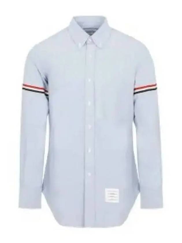 Armband Oxford Long Sleeve Shirt Light Blue - THOM BROWNE - BALAAN 2