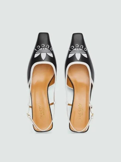 Low Heel Leather Slingback Black - GUCCI - BALAAN 2