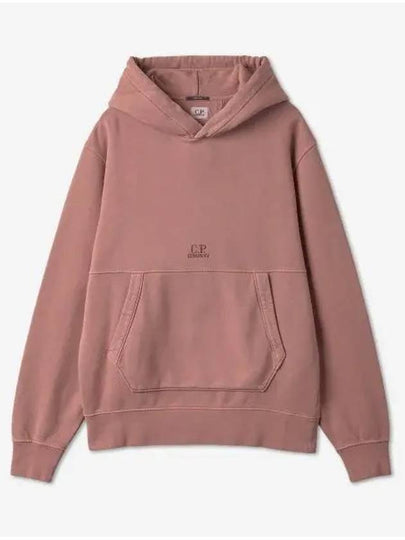 Diagonal Fleece Hoodie Pink - CP COMPANY - BALAAN 2