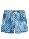 Banks Island Geo Swim Trunk Shorts Blue - J.LINDEBERG - BALAAN 2