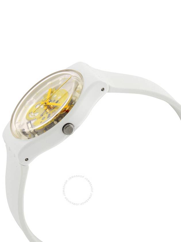 Swatch Bioceramic Time To Yellow Small Quartz White Dial Unisex Watch SO31W105 - SWATCH - BALAAN 2