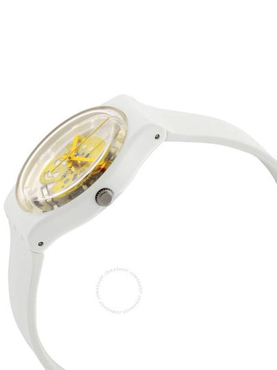 Swatch Bioceramic Time To Yellow Small Quartz White Dial Unisex Watch SO31W105 - SWATCH - BALAAN 2