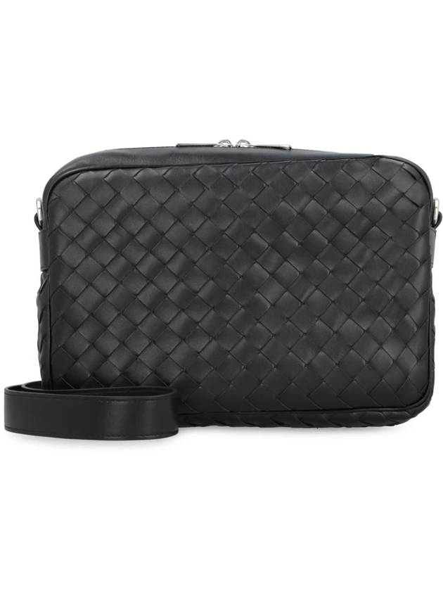 Intrecciato Camera Medium Cross Bag Black - BOTTEGA VENETA - BALAAN 1