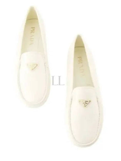 Triangle Logo Driving Shoes Ivory - PRADA - BALAAN 2