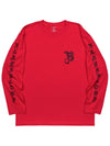 BBD Sketch Logo Long T Shirt Red - BLACKBLOND - BALAAN 2