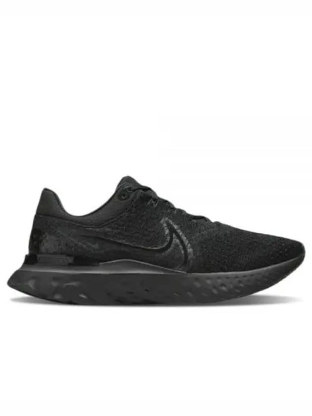 React Infinity Run Flyknit 3 Low Top Sneakers Triple Black - NIKE - BALAAN 2