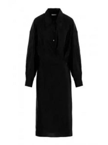 Twisted Rab Wrap One Piece Black - LEMAIRE - BALAAN 1