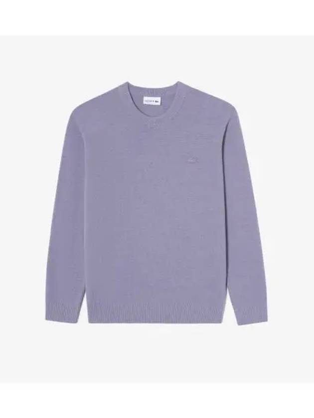 Men s Basic Crew Neck Pullover Light Purple - LACOSTE - BALAAN 1